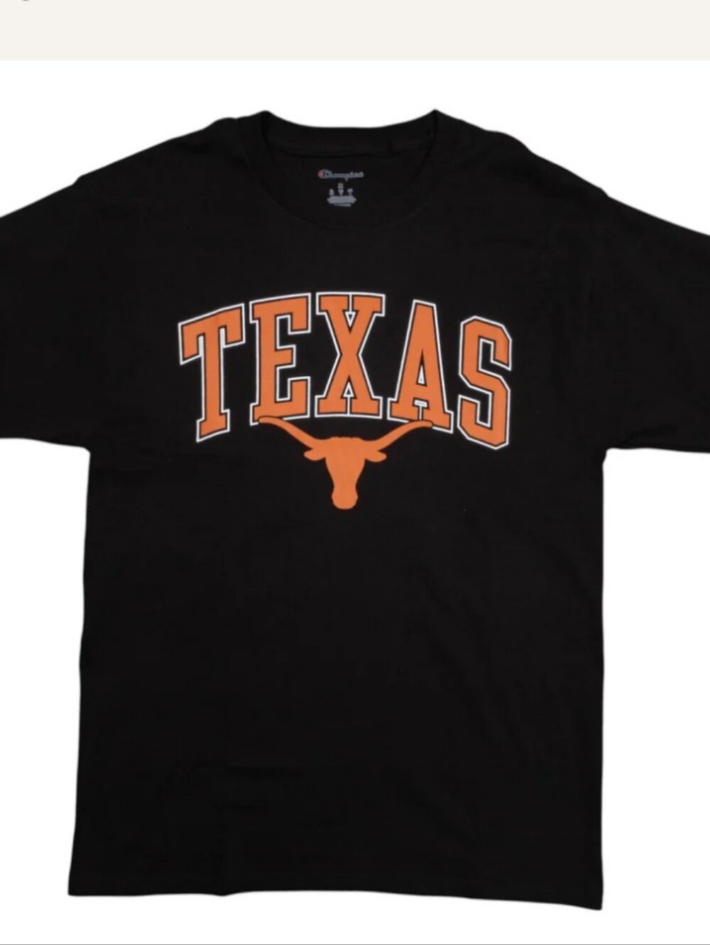 NWT Black Texas Longhorns Orange Logo T-Shirt Sz M Crew Neck SS Hook Em Horns!